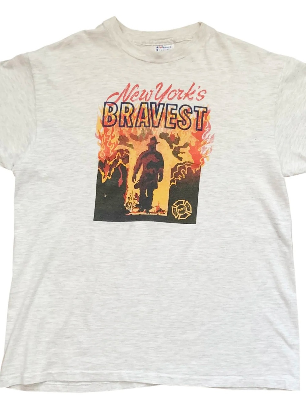 Vintage FDNY New York's Bravest T Shirt (Size XL)